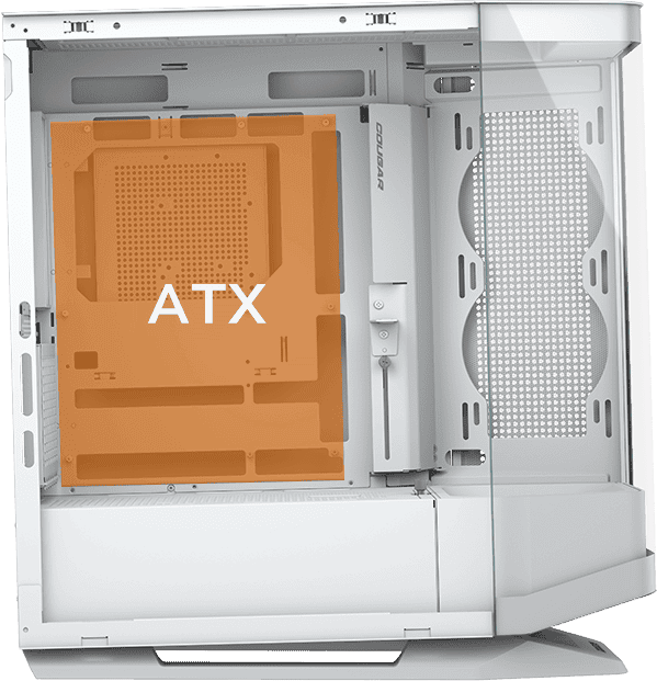 Cougar FV270 RGB Black Mid-Tower E-ATX Gaming Case - 4 Pre-installed Fans, BTF MB support 57 FV270 section 04 1 2