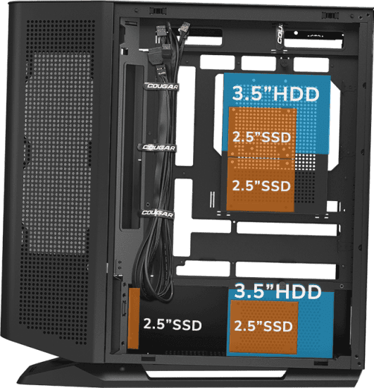 Cougar FV270 RGB Black Mid-Tower E-ATX Gaming Case - 4 Pre-installed Fans, BTF MB support 63 MX600RGB section 07 1 2 531x550 1