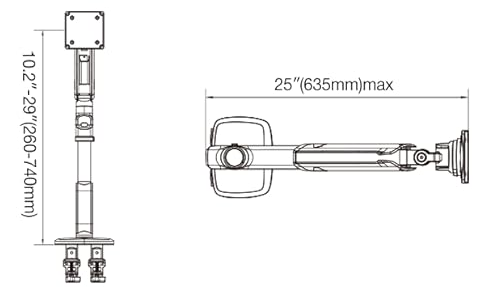 North Bayou L70 Led RGB Monitor Stand 37 North Bayou L70 Led RGB dimension 2