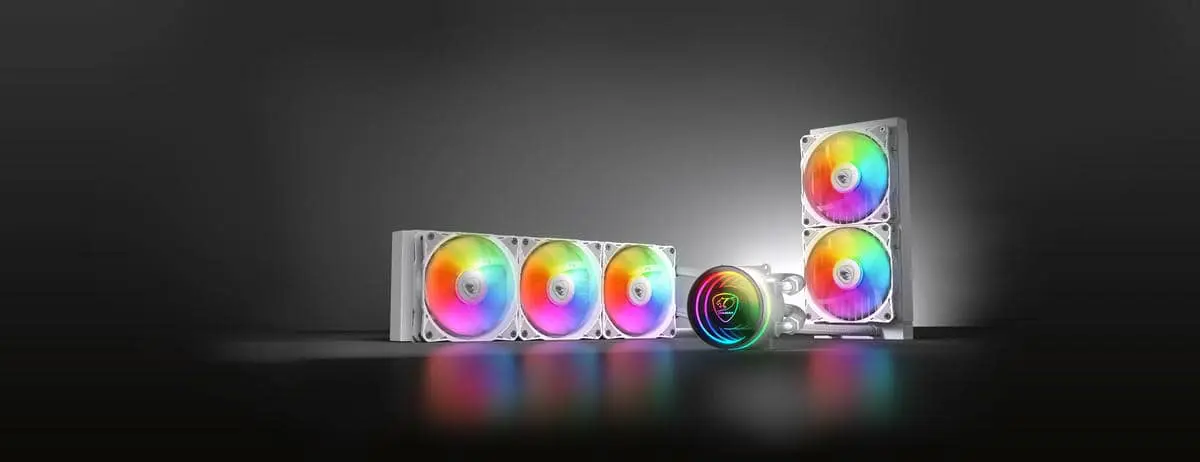 Cougar POSEIDON ELITE ARGB 360 AIO Liquid CPU Cooler - Black, 3x 120mm ARGB Fans 15 PoseidonEliteARGB banner w