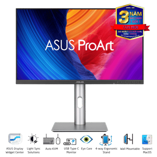 ASUS ProArt PA32QCV Professional Monitor - 32” IPS, 16:9, UHD 6K (6016 x 3384), ΔE < 2, Calman Verified, USB-C 96W, 60Hz, Ergonomic Stand