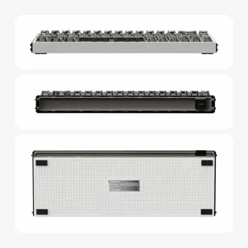 MelGeek Made68 Pro+ Phantom Gray Rapid Trigger 65%, Magnetic Switch Keyboard
