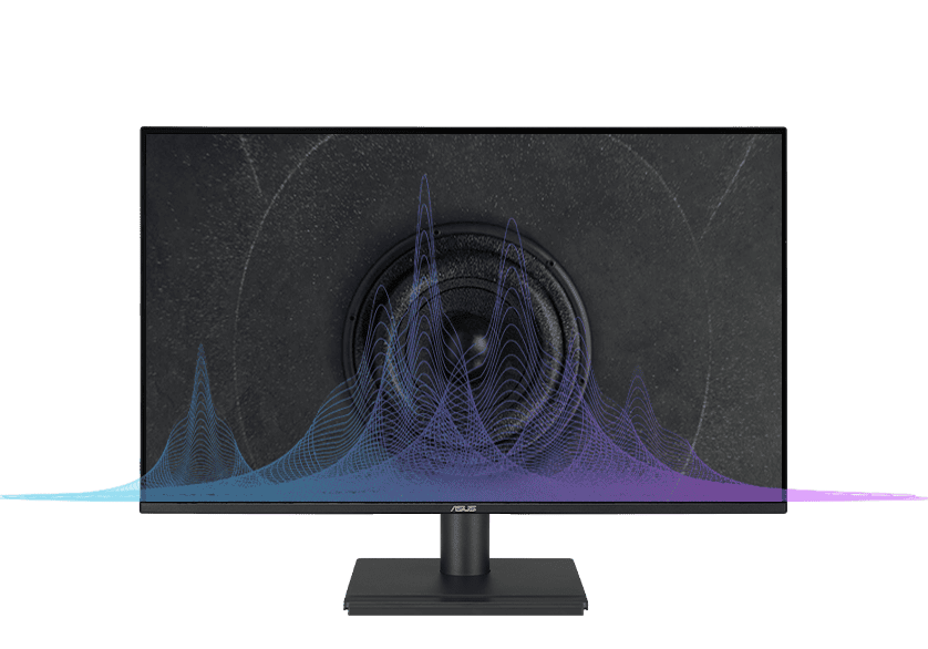 ASUS VA27AQ Eye Care Monitor - 27 inch, IPS QHD (2560 x 1440) Frameless, 75Hz, D-Sub (VGA) + DisplayPort + HDMI 33 speaker