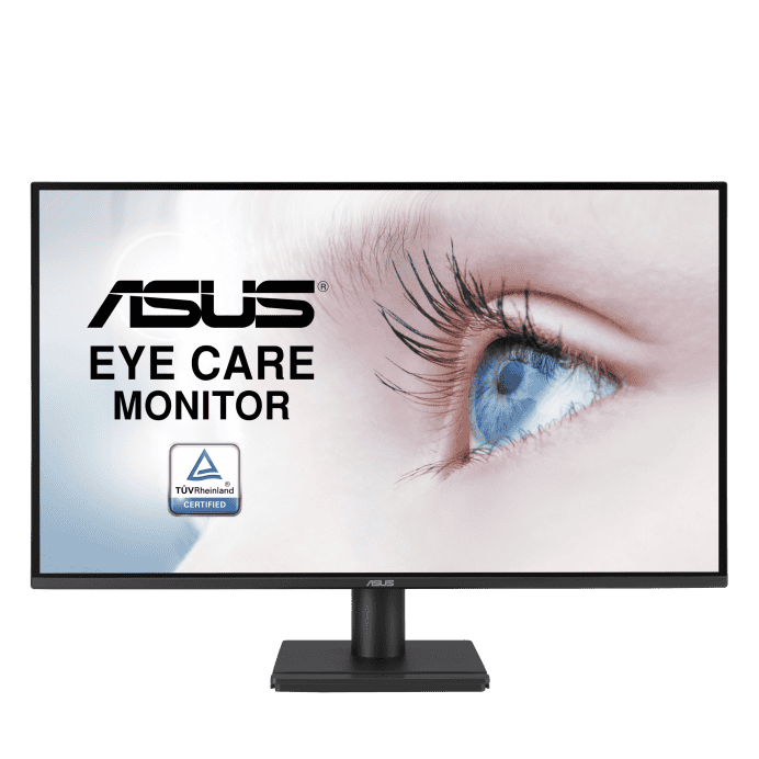 ASUS VA27AQ Eye Care Monitor - 27 inch, IPS QHD (2560 x 1440) Frameless, 75Hz, D-Sub (VGA) + DisplayPort + HDMI 47 w692