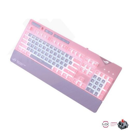 ASUS ROG Strix Flare Gaming Keyboard Red Switch Pink Edition