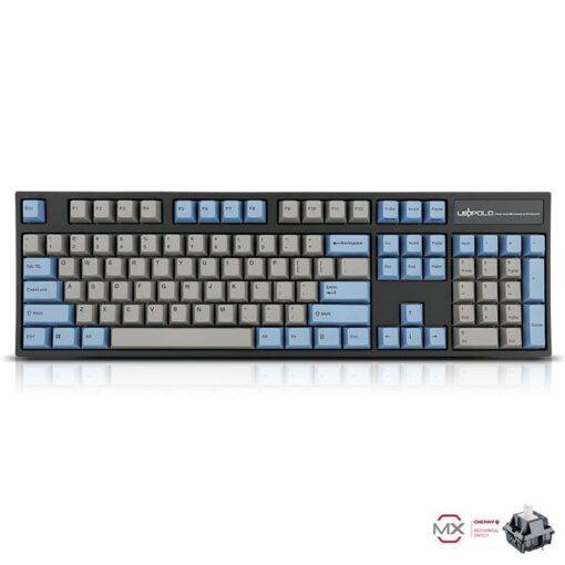 Leopold FC900R PD Grey Blue Keyboard Clear Switch