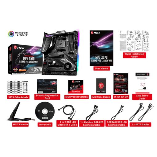 MSI MPG X570 GAMING PRO CARBON WIFI Mainboard 2