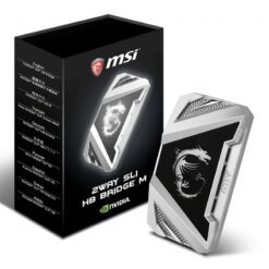 MSI 2WAY SLI HB Bridge M – Silver 60mm 1 slot spacing 1