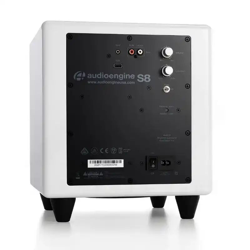 Audioengine S8 Powered Subwoofer - White 2 Audioengine S8 Powered Subwoofer - White