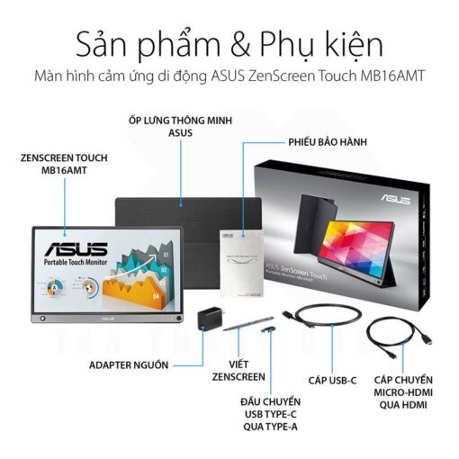 ASUS ZenScreen MB16AMT Portable Touch Monitor 8
