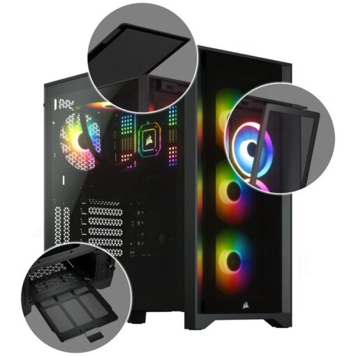 CORSAIR iCUE 4000X RGB Case Black 6