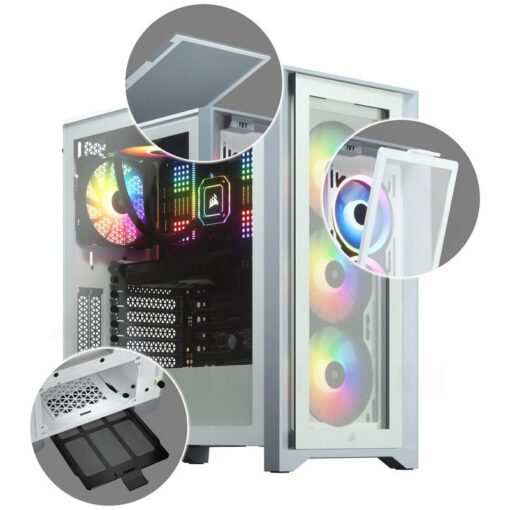 CORSAIR iCUE 4000X RGB Case White 5