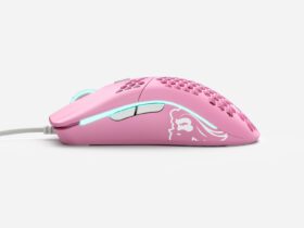 Glorious Model O Minus Gaming Mouse – Matte Pink 4