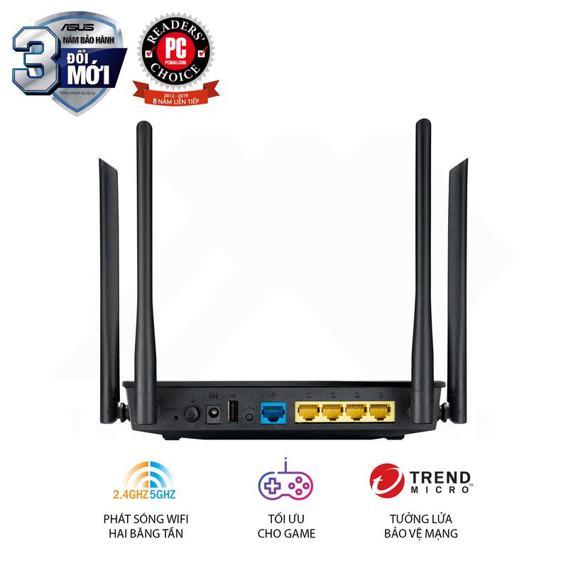 ASUS RT-AC55U 802.11ac Dual-Band wireless-AC1200 Gigabit Router 