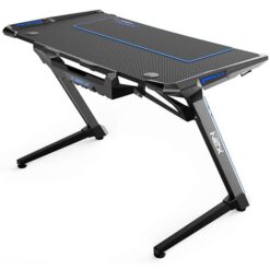DXRacer NEX Computer Gaming Desk – Black Blue 6