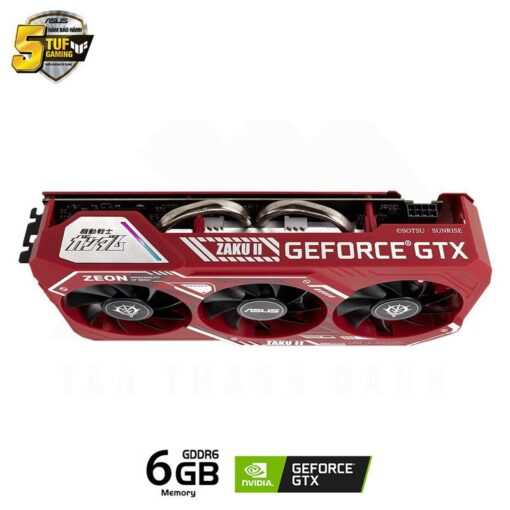 ASUS TUF Gaming X3 Geforce GTX 1660 SUPER GUNDAM ZAKU II Edition Advanced 6G Graphics Card 5