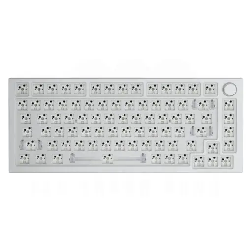 Glorious GMMK Pro Custom Build Keyboard – White Ice 1
