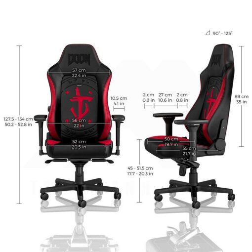 Noblechairs HERO PU Leather Gaming Chair – DOOM Edition 3