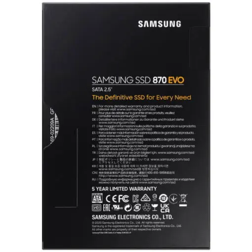 Samsung 870 EVO 1TB SSD - SATA III
