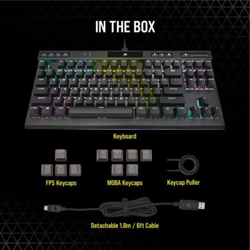 CORSAIR K70 RGB TKL Champion Series Gaming Keyboard 7