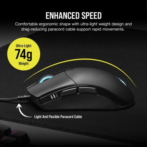 CORSAIR SABRE RGB PRO Gaming Mouse – Black 3