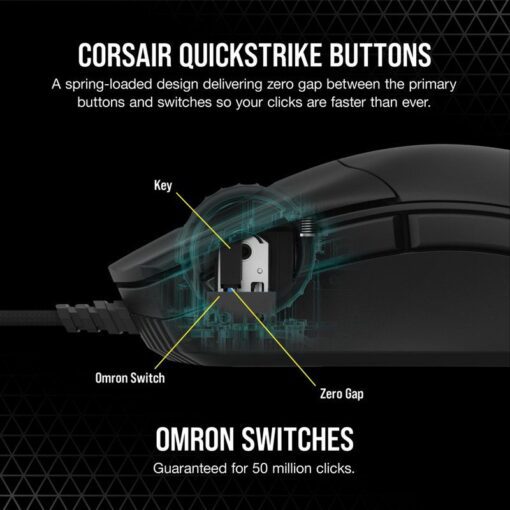 CORSAIR SABRE RGB PRO Gaming Mouse – Black 4