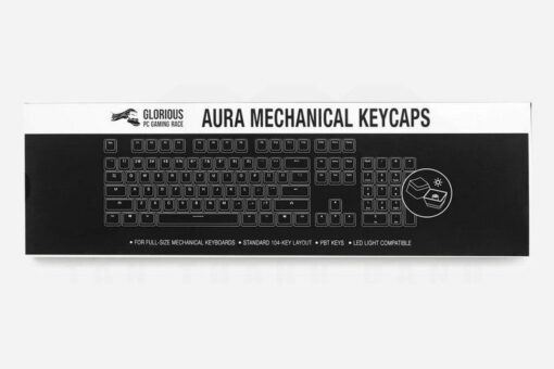 Glorious Black Aura Keycaps Set 3