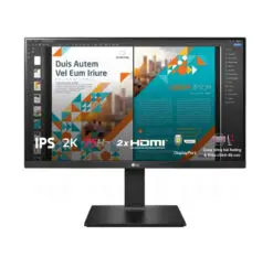 LG 24QP550-B Gaming Monitor - 24 inch, QHD, IPS, 75Hz, 5ms (GtG), HDR10, FreeSync