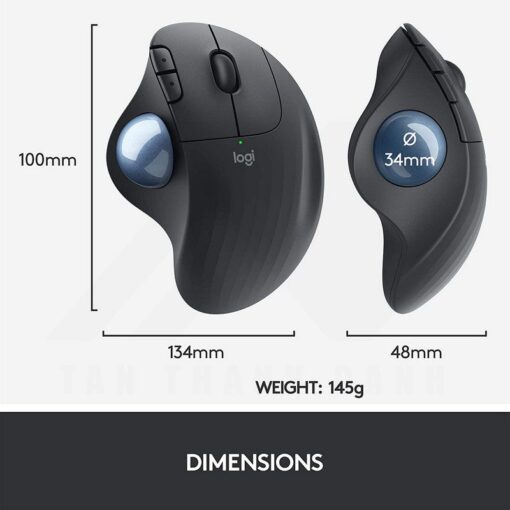 Logitech Ergo M575 Wireless Trackball Mouse – Black 9