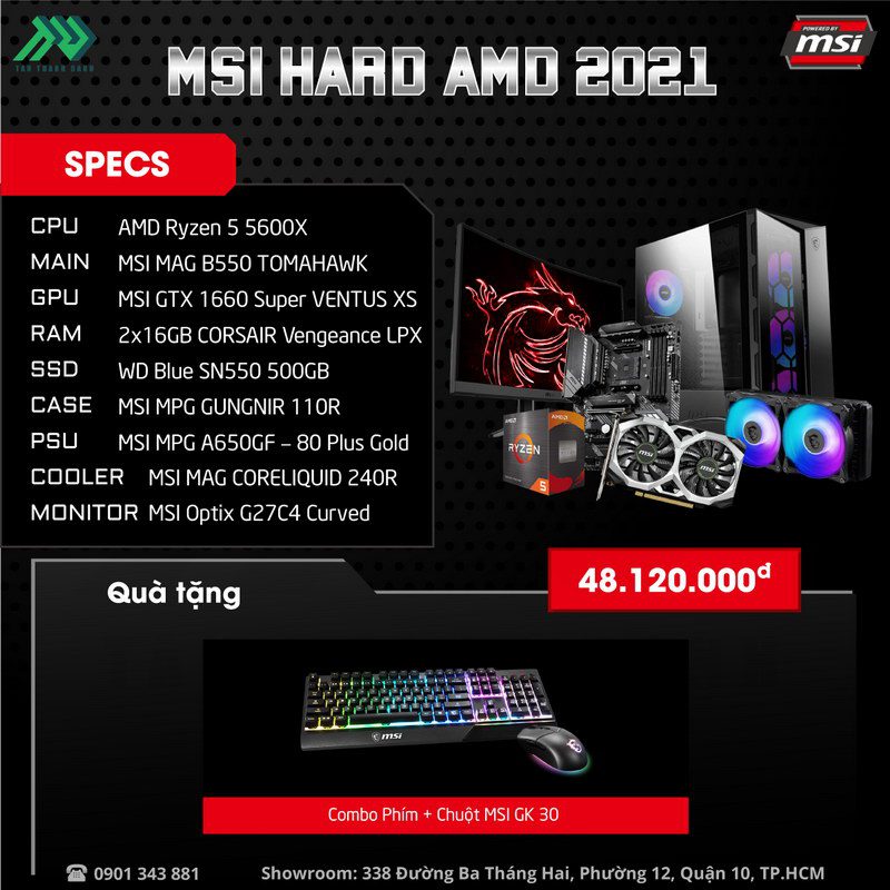 MSI Hard AMD 2021 PC – Power By MSI 2