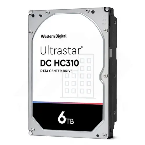 Western Digital UltraStar DC HC310 6TB HUS726T6TALE6L4 HDD - 3.5 inch, 7200 RPM, 256MB Cache, SATA Ultra 512N SE 7K6