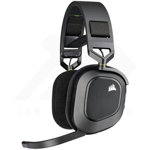 CORSAIR HS80 RGB WIRELESS Premium Gaming Headset Carbon Spatial Audio 1