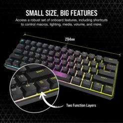CORSAIR K65 RGB MINI Gaming Keyboard 3