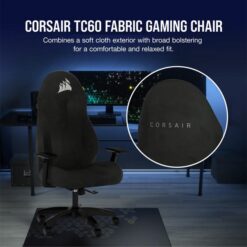 CORSAIR TC60 FABRIC Gaming Chair Black 6