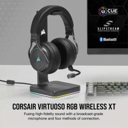 Tai nghe khong day Corsair Virtuoso RGB Wireless XT High Fidelity Slate 3