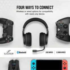 Tai nghe khong day Corsair Virtuoso RGB Wireless XT High Fidelity Slate 4