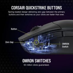 CORSAIR SABRE RGB PRO Wireless Gaming Mouse Black 5