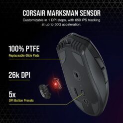 CORSAIR SABRE RGB PRO Wireless Gaming Mouse Black 6