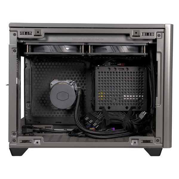 Cooler Master MasterBox NR200P Max Case - Black Grey, SFF, 850W Gold PSU, 280mm  AIO Water Cooling, Tempered Glass