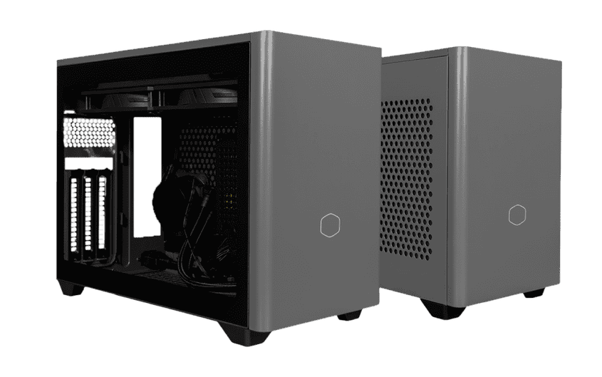 Cooler Master MasterBox NR200P Max Case - Black Grey, SFF, 850W Gold PSU, 280mm AIO Water Cooling, Tempered Glass 23 smart 10