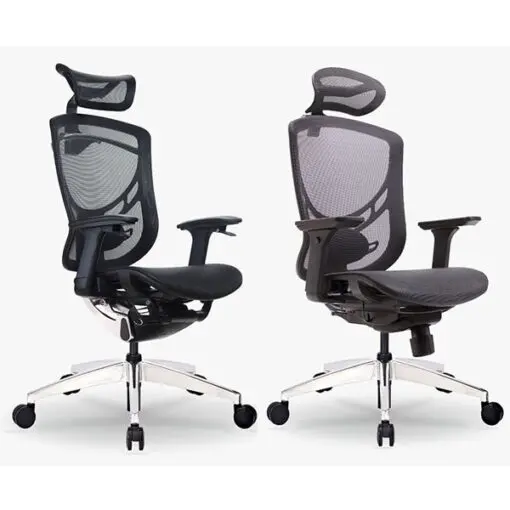 GTChair Ivino Ergonomic Office Chair Black Grey