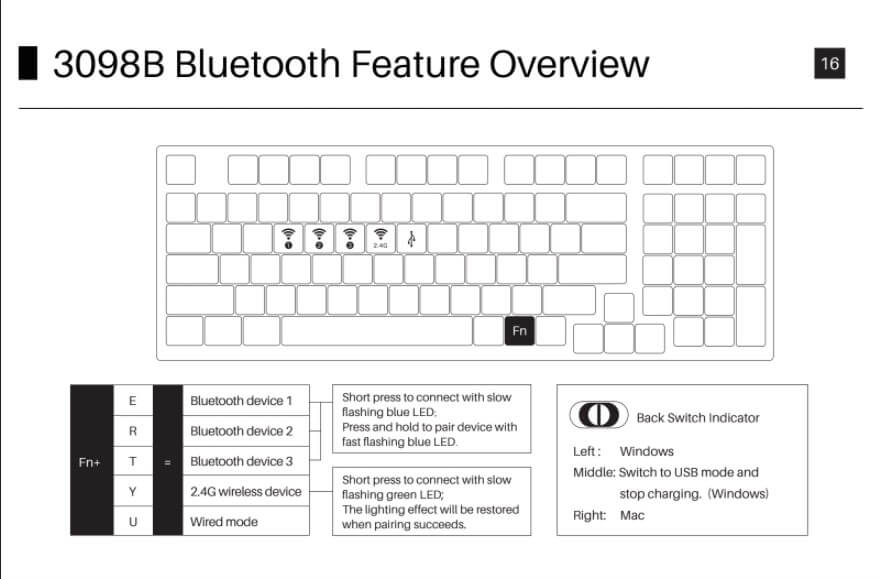 akko 3098b bluetooth feature overview