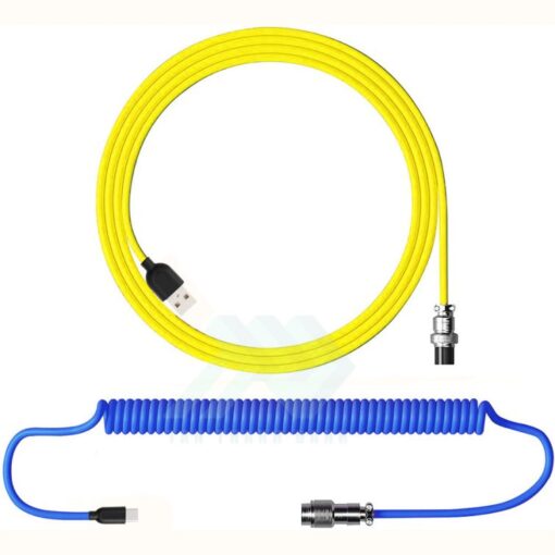 cable type c custom blue yellow 2