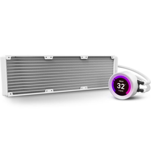 NZXT Kraken Z73 RGB White Liquid Cooler - 360mm Radiator With LCD Display