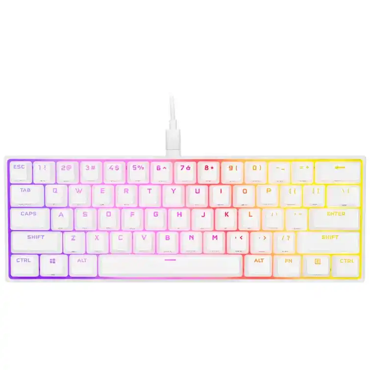 CORSAIR K65 RGB MINI 60% Gaming Keyboard - White