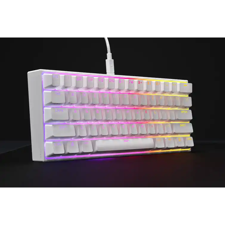 CORSAIR K65 RGB MINI 60% Gaming Keyboard - White