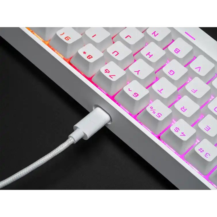 CORSAIR K65 RGB MINI 60% Gaming Keyboard - White
