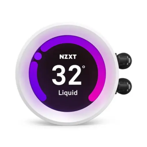 NZXT Kraken Z63 RGB White Liquid Cooler - 280mm Radiator With LCD Display
