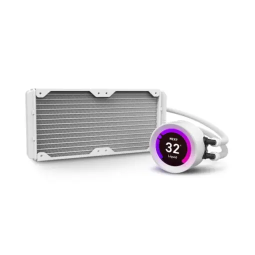 NZXT Kraken Z63 RGB White Liquid Cooler - 280mm Radiator With LCD Display