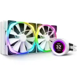 NZXT Kraken Z63 RGB White Liquid Cooler - 280mm Radiator With LCD Display